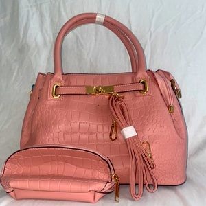 Pink women’s handbag